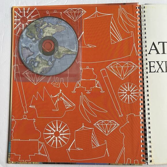 Atlas Of Exploration Hardcover Book With Interactive CDROM Educational - Picture 2 of 10